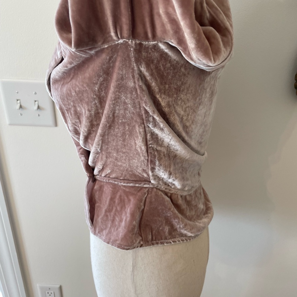 REFORMATION Anastasia Velvet Wrap Top - Picture 10 of 16